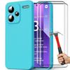 Case - E.F.CONNECTION - For Xiaomi Redmi Note 13 Pro+ 5G - Silicone TPU - Ultra Slim - Tempered Glass Protection