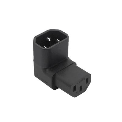 10A 3Pin Iec Connector Down Up 90 Angled Iec 320 C14 Male To C13 Female Power Adapter Ac Plug For Lcd Led Wall Mount Tv