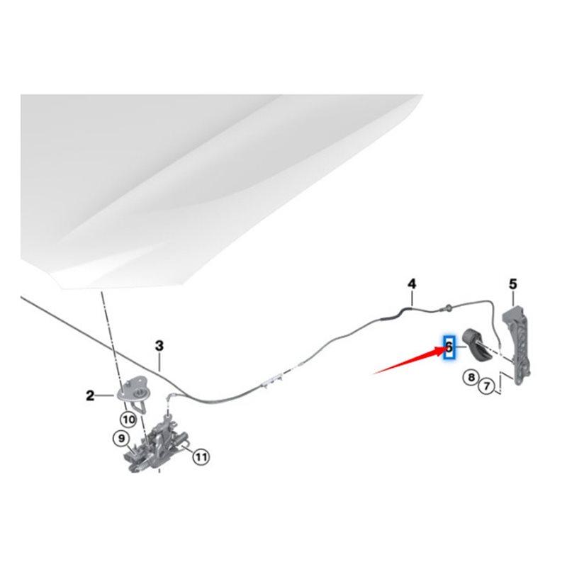 Bonnet Front Engine Hood Lid Release Lever Handle 51237397999 For BMW X3 G01 G02 2018-2024
