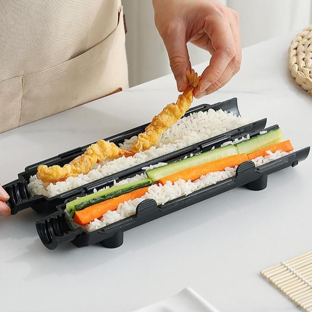 Sushi Mold Household Diy Rice and Vegetable Roll Tool Set Kitchen Tools Sushi Tubular PP Food Grade Material Thick Without Odor