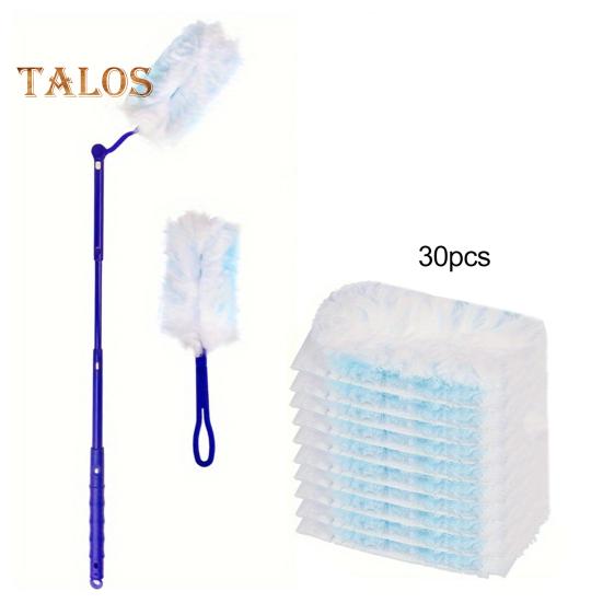 1 Set Expandable Duster Starter Kit 180/360 Duster Kit Handle Washable Mini Cleaning Duster Head Set Ceiling Fan Dust Remover