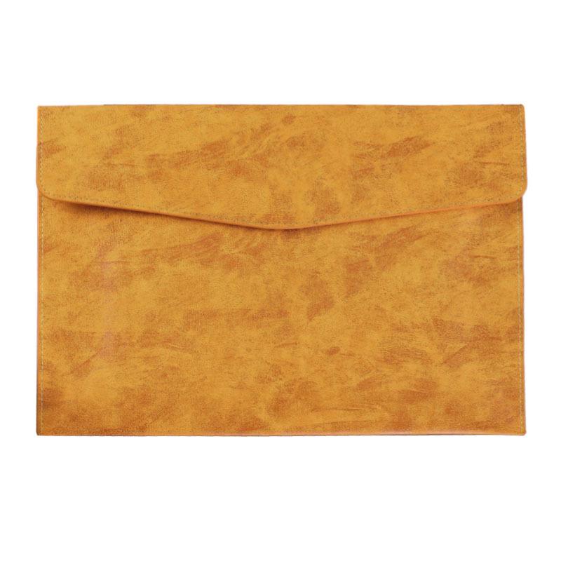 Large Leather A4 Document Folder with Customizable Logo