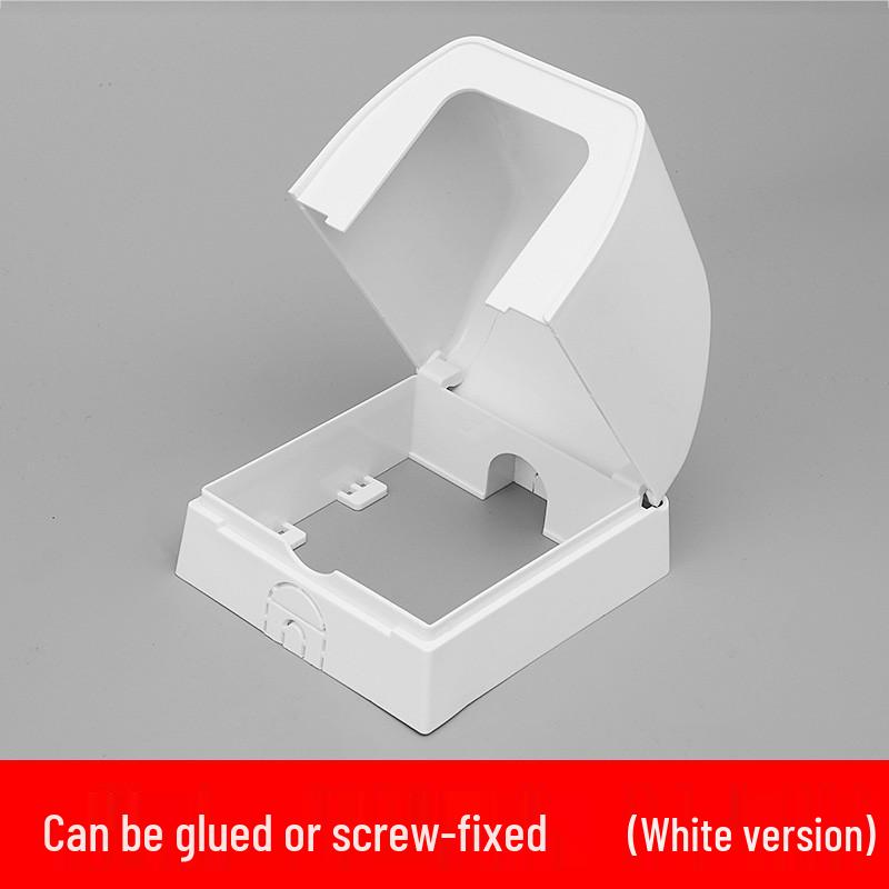 Type 86 Waterproof Bathroom Socket Cover: Child-Proof, Adhesive Shield Box