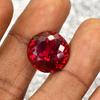 Natural Red Ruby Loose Gemstone 18.10 Ct Round Cut Flawless for Jewelry Making and Gem Collections