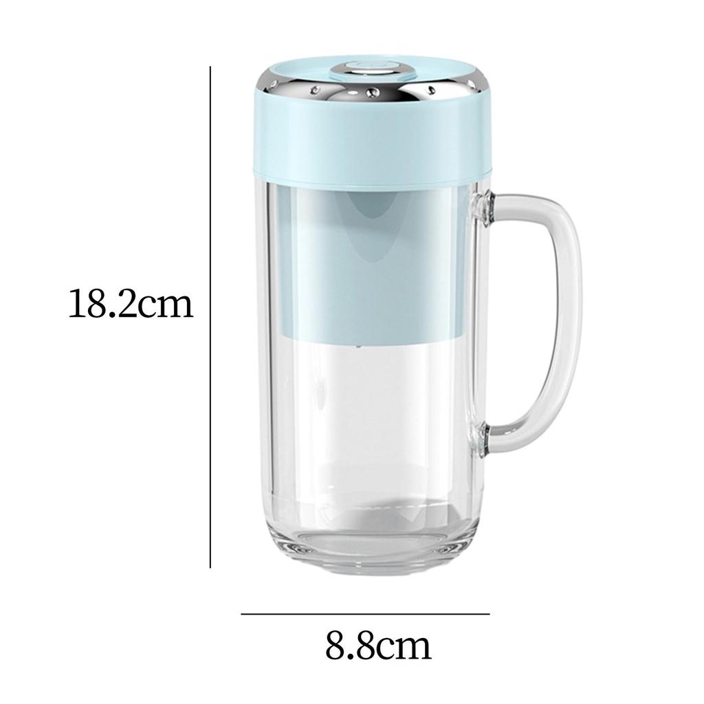 Electric Juicer Cup Shakes Smoothies Blender Cup for Kitchen Travel Picnic