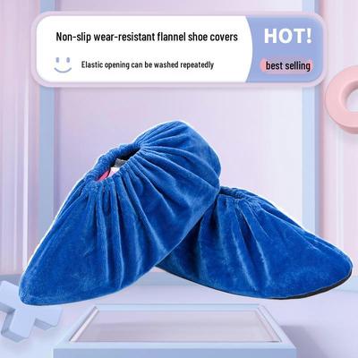 Washable Non-Slip Velvet Shoe Covers for Adults & Students - Ideal for Household & Computer Classes