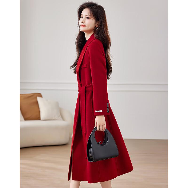 Sisui Nianhua Women's Elegant Wool Blend Coat 235917N1