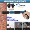 4 Gears Rivet Tool Low Noise Home Concrete Wall Anchor Wire Slotting Device Metalworking Power Tool Upgraded Steel Nails Guns