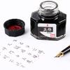 Advanced 4 Colors Non-Carbon 50ml Bottle Fountain Pen Ink,Black,Blue,Red,Dark Blue,Non-Erasable,Office And School Supplies