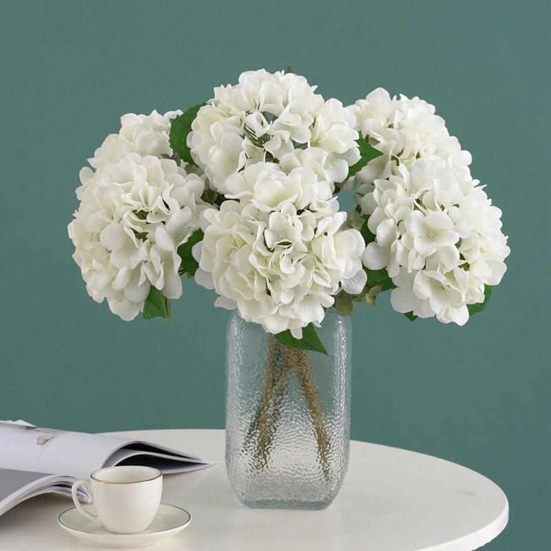 1/3 Stück Künstliche Blumen Falsche Seide Hortensie Braut Hochzeitsdekoration Vase Heimzubehör Weihnachten Haushaltsprodukte Basteln