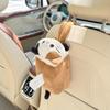 Cute Cat Plush Car Tissue Box Hanging Cartoon Tissue Holder Auto Interior Accessory Car Seat Tissue Dispenser For Car Home Decor