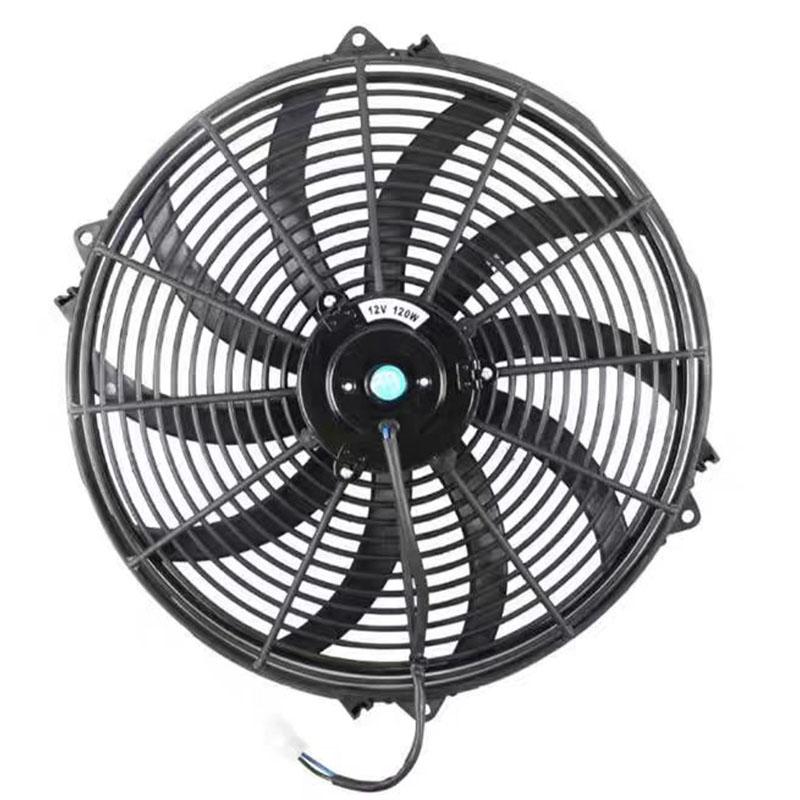 Car Air Condition Electronic Radiator Intercooler Cool Universal 16 Inch 12V 80W 2100RPM Cpu Cooler Fan Blade Mounting Kit чёрный