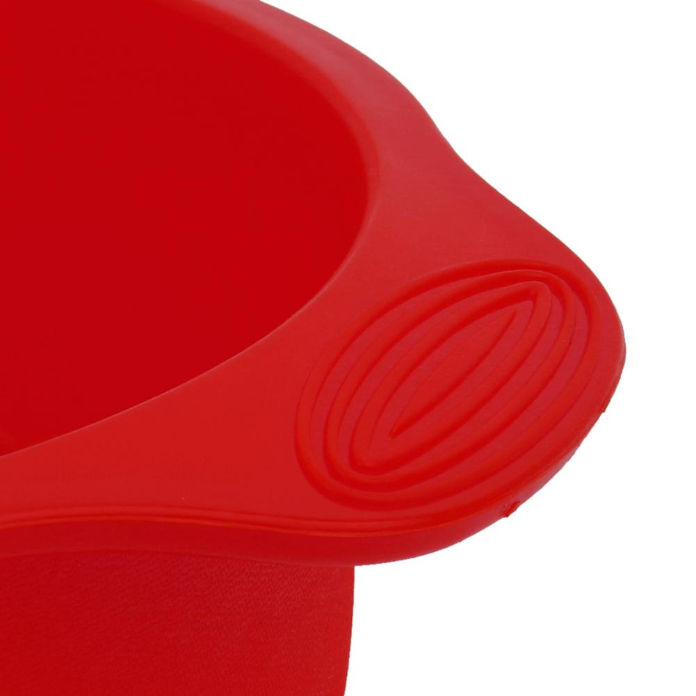 11.42inch Round Shape 3D Silicone Baking Cake Mold DIY Baking Cake Pan Tray(Red)