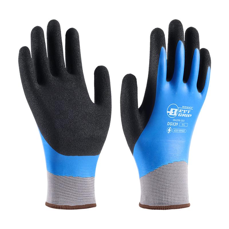 HengHui 400V Low Voltage Insulating Electrician Gloves