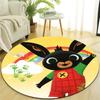 1pc Bing Bunny3 Design Printed Area Round Carpet for Bedroom Living Room Home Decor Rugs Mat Non Slip Mat Rug for Bedside