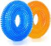 Squeaky Interactive Pet Dog Chew Toy Puppy Bite Resistant Thorn Barbed Tooth Cleaning Toy TPR Molar Chew Toys for Dogs