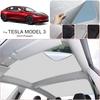 For TESLA MODEL 3 2023-Present Car Suede Fabric Electrostatic Adsorption Sunroof Sunshade Auto Anti-uv Heat Insulation Skylight