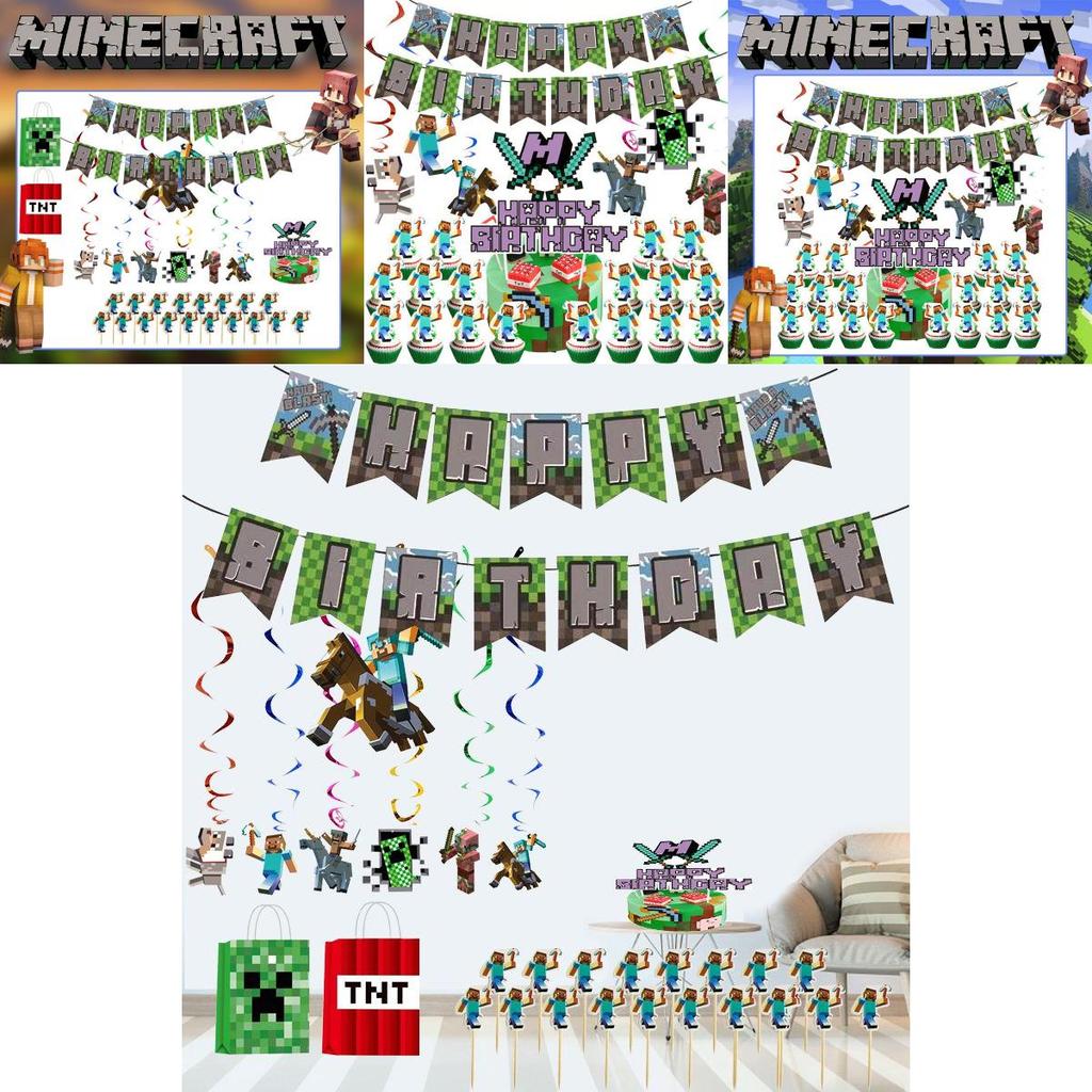 Durable Pixel Wars Party Supplies Set For Exciting Halloween Decorations