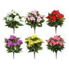 Colorful Garden Decor Artificial Impatiens Flowers Faux Flowers Outdoor Decor