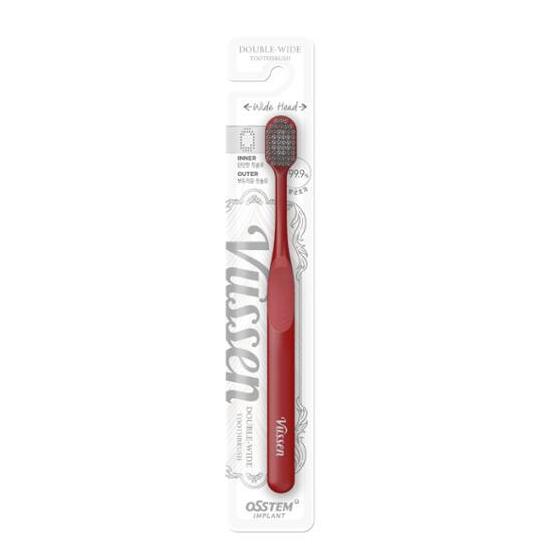 VUSSEN Double Wide Toothbrush (Red)