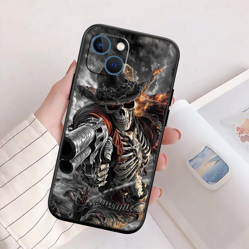 Grim Reaper Skull Phone Case for Samsung Galaxy A11 A12 A13 A15 A52S A53 A55 A56 A70 A71 A72 A73 F06 F16 F56 S10 Plus S10e