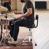 Drum Stool with Backrest, Height Adjustable Drum Stool, Pneumatic Drum Chair Adjustable Height For Offices, Piano Rooms, Study