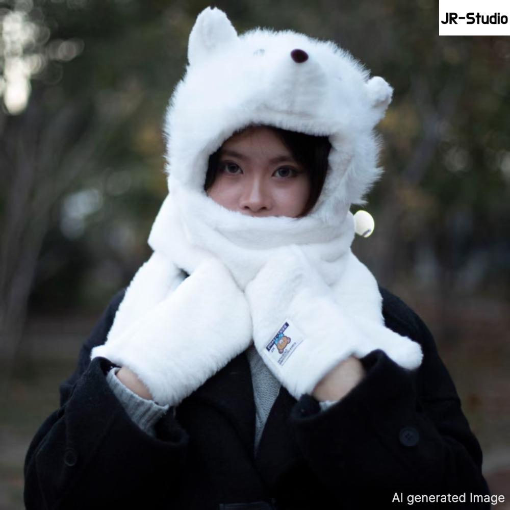 Winter Knit Trapper Hat Fleece Lined Thickened Earflap Beanie Windproof Warm Cold Weather Cap