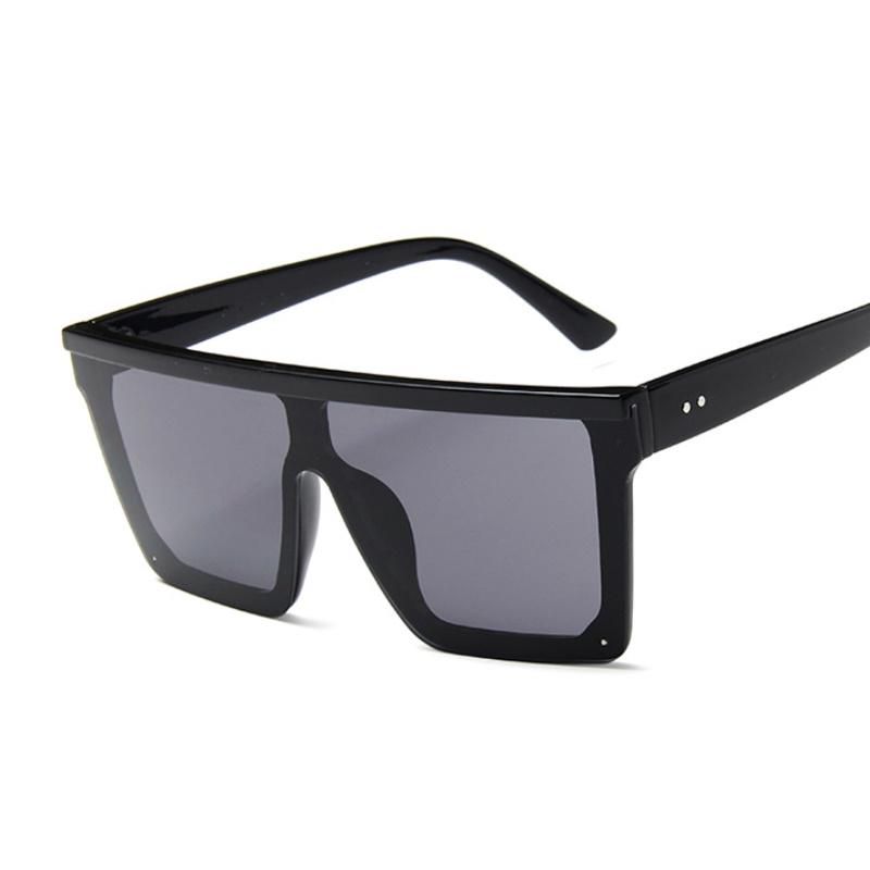 Óculos de Sol Oversized Masculino Preto Moda Quadrado Óculos de Sol Masculino Vintage Retrô Óculos Feminino Mulher Lentes Hombre
