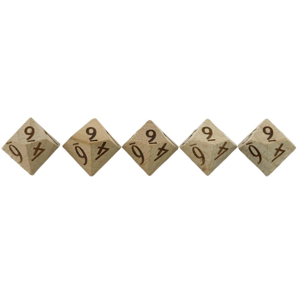 5pcs Wooden Dice Polyhedral D6,D10 Dice for Party Kid Toys Game Wood Dice Toys Board Game
