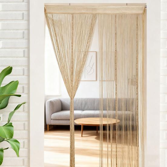 Yousheng Door String Curtain Decorative Wall Panel Room Divider Fringe Curtain Tassel Screen Blind for Home Office Bedroom Living Room Wedding
