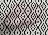 oneOone Cotton Poplin Black Fabric Ikat Sewing Craft Projects Fabric Prints By Yard 42 Inch