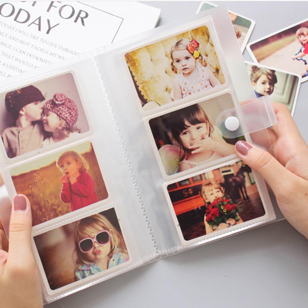 Přenosné 3palcové organizéry na fotografie s průhlednými PVC stránkami, design proti žloutnutí, pro cestování, svatby a promoce