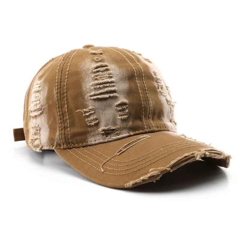 Women Outdoor Travel Baseball Cap Vintage Unisex Male Sports Hat Ripped Distressed Snapback Hat Adjustable Trucker Caps Tl001
