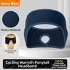 Thermal Insulation Ponytail Headband Fleece Material Sport Headband Ear Warmer Headband  Cycling
