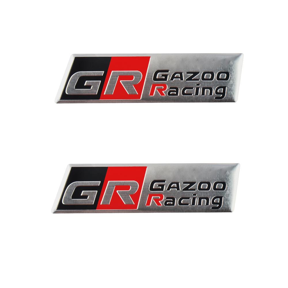 1 Pièce 3D Aluminium Sport GR Sport Badge Autocollant de Voiture Logo Étiquetage Emblème Autocollant Décor Pour RAV4 Avensis Prado Prius Accessoire Auto