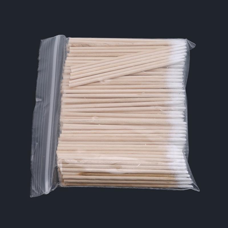 100/300/500 Stück Wattestäbchen Holzfarben Spitze Stickerei Wattestäbchen Stickerei Wattestäbchen Beauty Wattestäbchen Jod KEINE