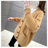 Women's Knitted Cardigan Sweater Loose Top Spring Autumn Winter Women's Fashion Korean Version