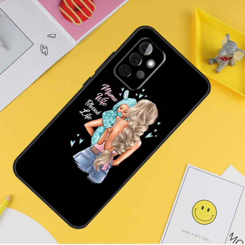 Fashion Super Mom Case For Samsung Galaxy A16 A26 A36 A56 A06 A55 A35 A15 A53 A32 A52 A33 A13 A14 A34 A54 A17