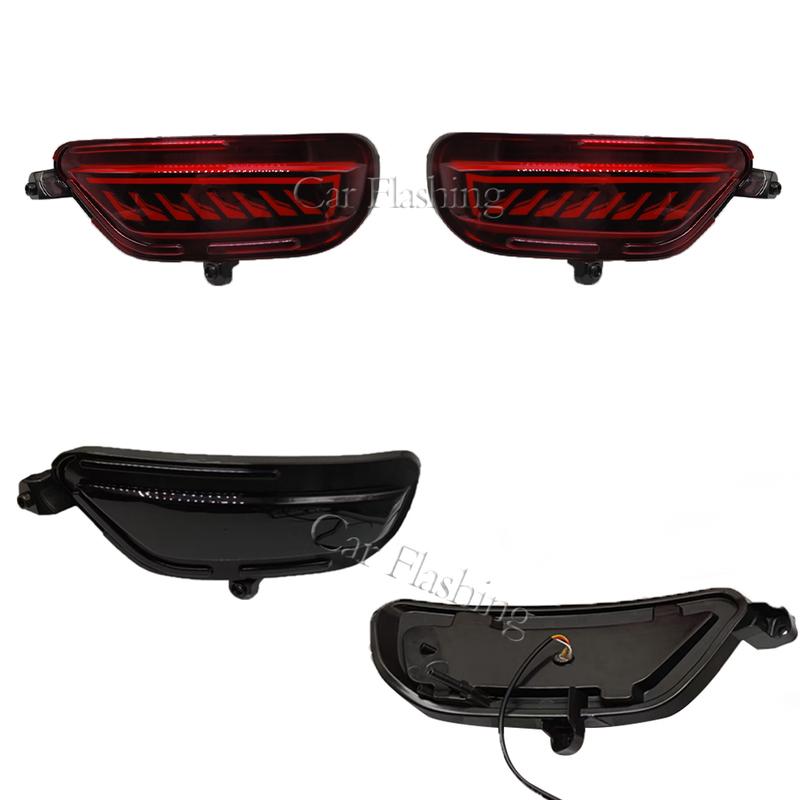 2Pcs For Mazda CX-5 CX5 2017 2018 2019 2020 2021 LED Rear Reflector Taillight Fog Lamp Rear Bumper Light Brake Light Turn Signal