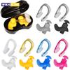 Swimming Nose Clip Ear Plug Set W/ Box Environmental Soft Silicone NoseClip & EarPlugs for Kids Adults Beginner Swimming Diving