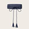Personalized Trendy Tassel Rope Knotted Waist Rope Tassel Women's Waist Soft Wide Belt European and American Style