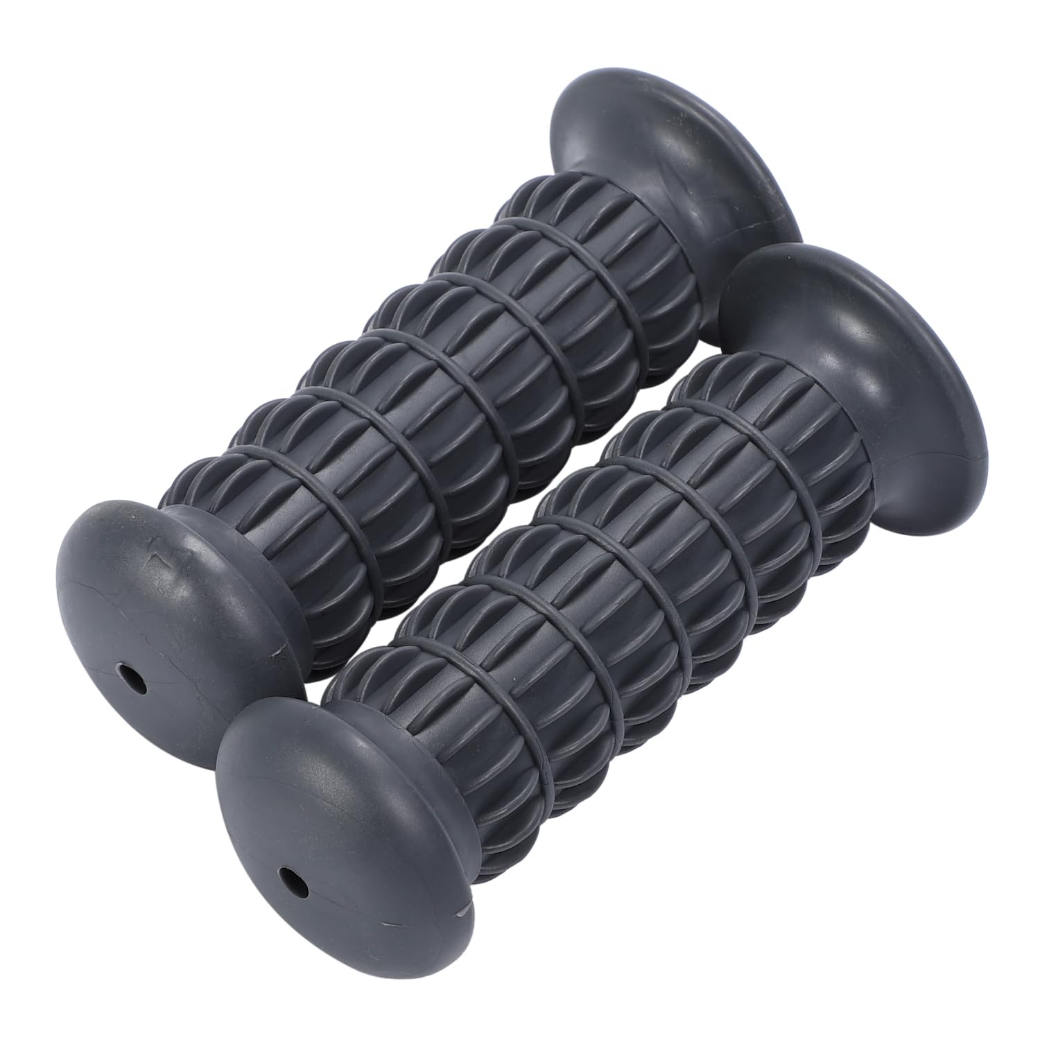 

nakira Motorcycle Grip Moped Handle 0.9 inches (22.2 mm) Left and Right Set Rubber G Type (Gray) For 22.2mm серый