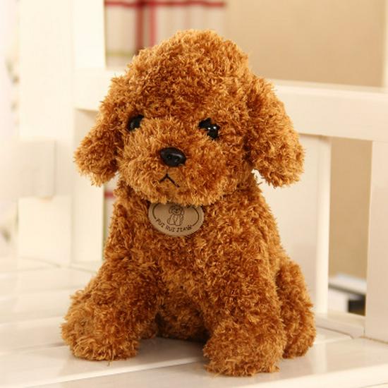 Curly Teddy Dog Plush Doll - Children's Birthday Gift Ragdoll Toy
