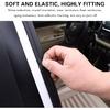 Mandark Car Door Seal Strip, Rubber Double Layer Vehicle Weather Stripping, 32.8Ft 5 Hole Soundproof Self Adhesive Automotive Sealing Strip