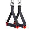 1 Pair of Anti-slip Nylon Webbing Grip Puller Handle Fitness Resistance Bands Handles  Weightlifting