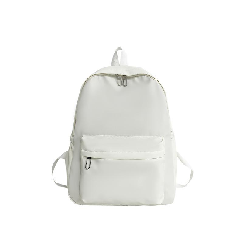 Casual Large-capacity Backpack Girls Ins Style Fashion College Student Schoolbag Men's Korean Version Solid Color Travel Backpack