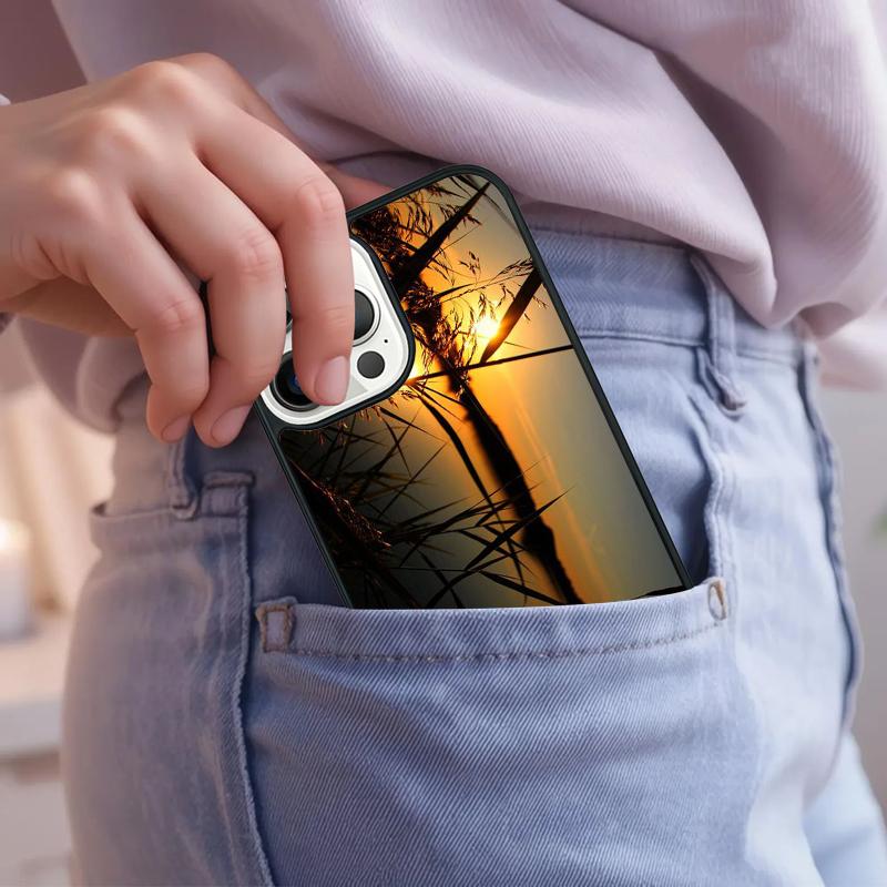 

Carp Fish Fishing Lake Sunset Phone Case For iPhone 17 Air 15 16e 14 13 Pro Max Coque 12 11 Pro Max PLUS cover iPhone 14pro max