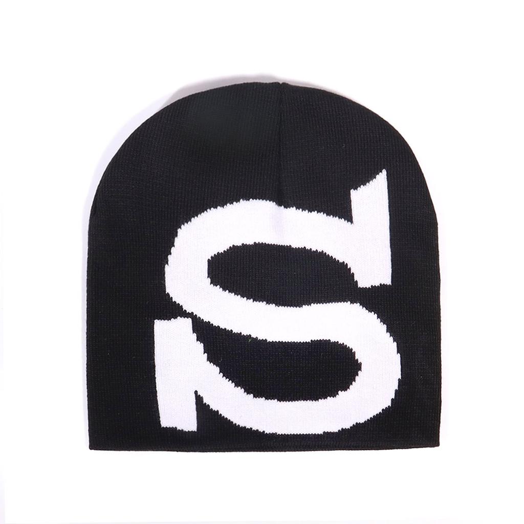 New Y2K Knitted Beanies Hat men women Autumn Winter Warm Beanies Hip Hop Ear Gorras Skiing Cycling Outdoor bonnets Letter S Hat