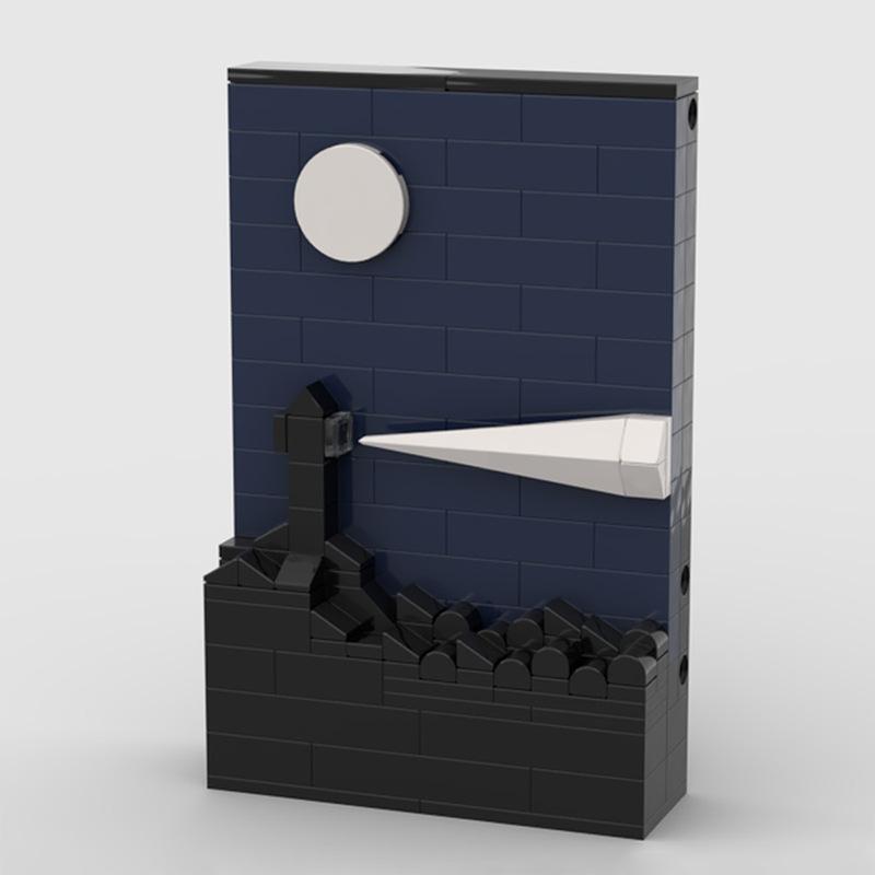Compatible Building Blocks MOC Space Age Story – Dark World Creative Assembly Mini Scene Display Piece
