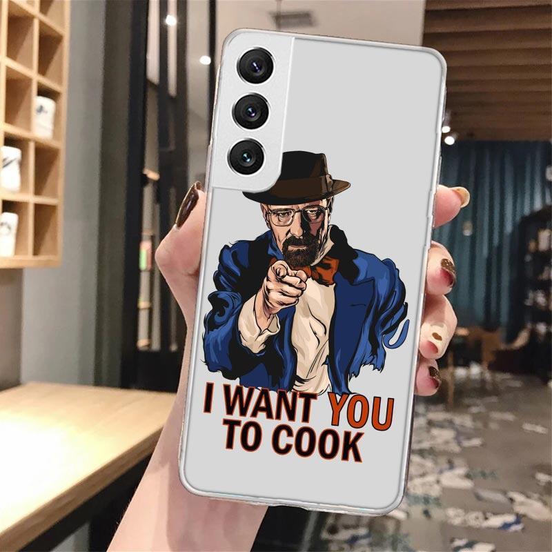 Breaking Bad TV Soft Phone Case For Samsung Galaxy S24 S23 S22 S25 Ultra S21 Plus S20 FE S10 + S25 Edge Pattern Capa Galaxy S24